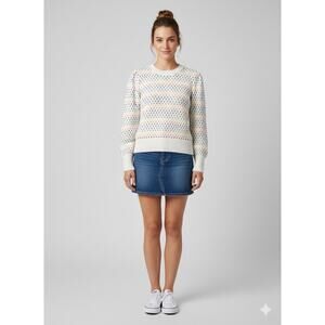 Colorful Heart Sweater | Feminine Cottagecore Pullover | Cozy Romantic Style